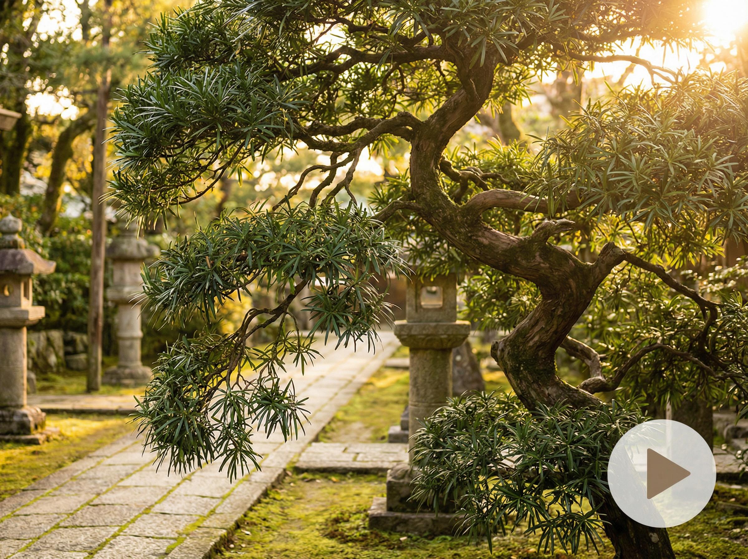 抖阴抖阴推荐：蓬莱松造型艺术视频演示